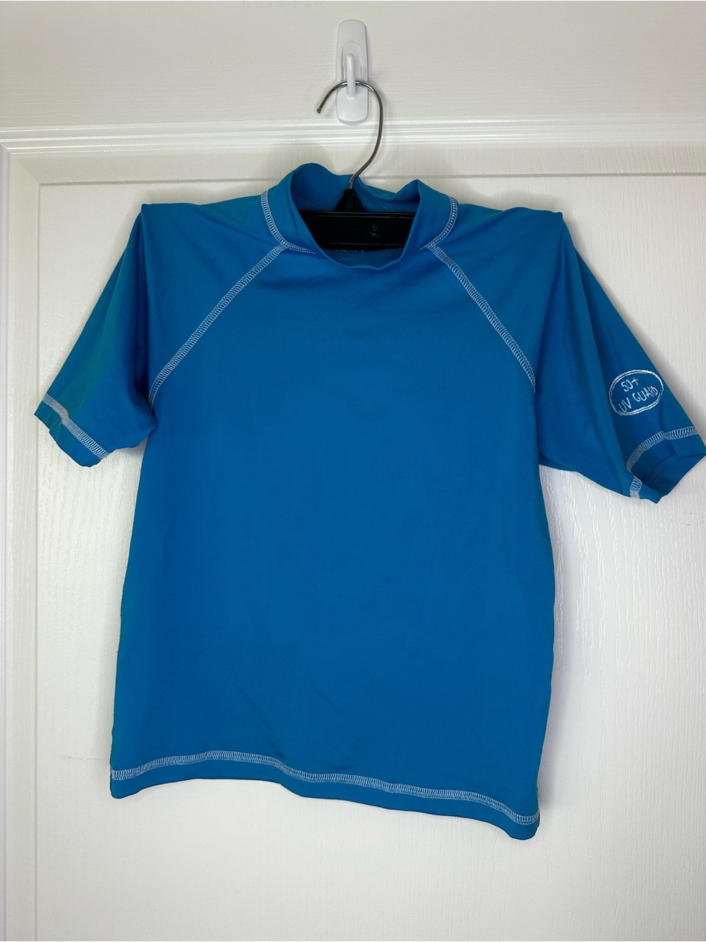 Youth Blue Short Sleeve UV Swim Shirt